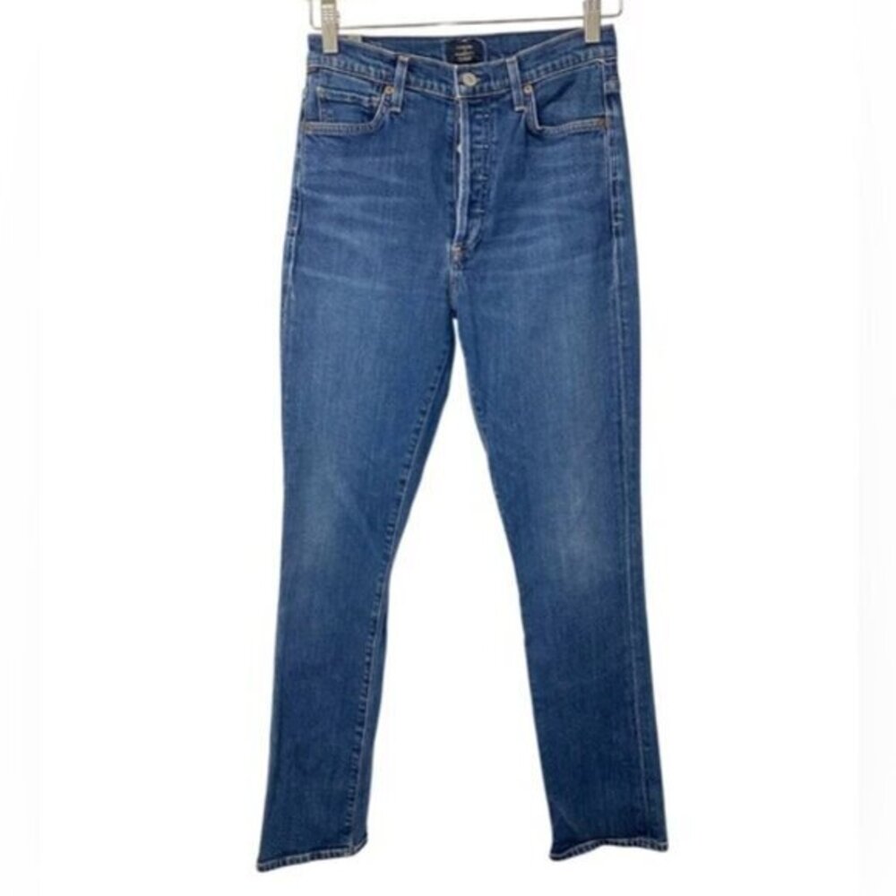 Citizens of Humanity High-Waisted Skinny Jeans Blue — Size 27